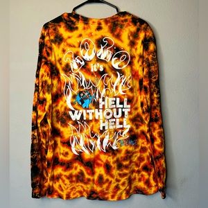 TEENAGE LONGSLEEVE SHIRT 2020 IT’S HELL WITHOUT HELL FIRE ORANGE